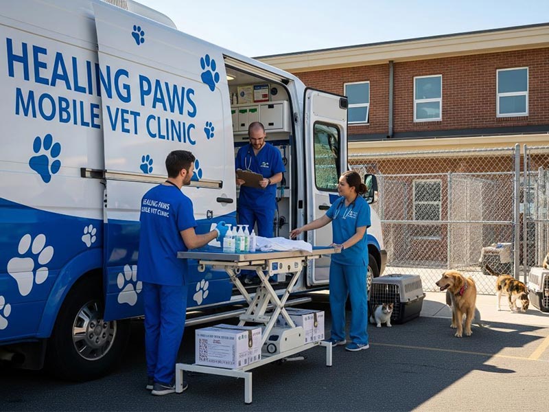 تجهیزات لازم برای کلینیک سیار دامپزشکی